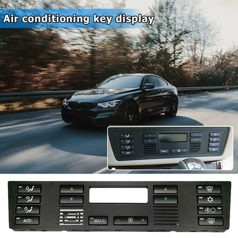 1 БР 64116915812 64118375645 Панел Довършителни работи Климатик Бутона за Включване на Климатика Черно ABS Кола За BMW X5 E53 E39