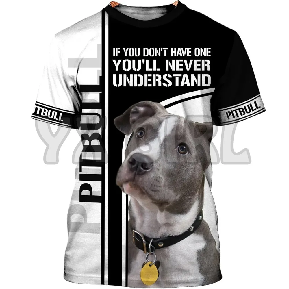 Ако нямате такъв, аз никога не се хвана на Тениски с 3D принтом Pit BullI, тениски със смешни кучета, тениски унисекс.