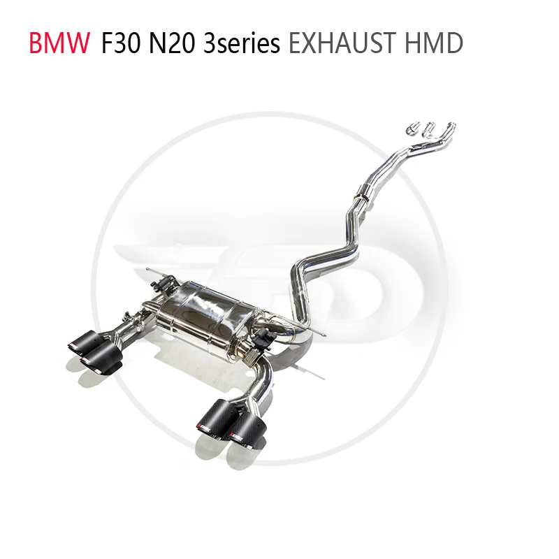 Изпускателна система за HMD от неръждаема стомана Performance Catback за BMW 320i F30 328i N20 Автоматична модификация на електронното клапа на Ауспуха