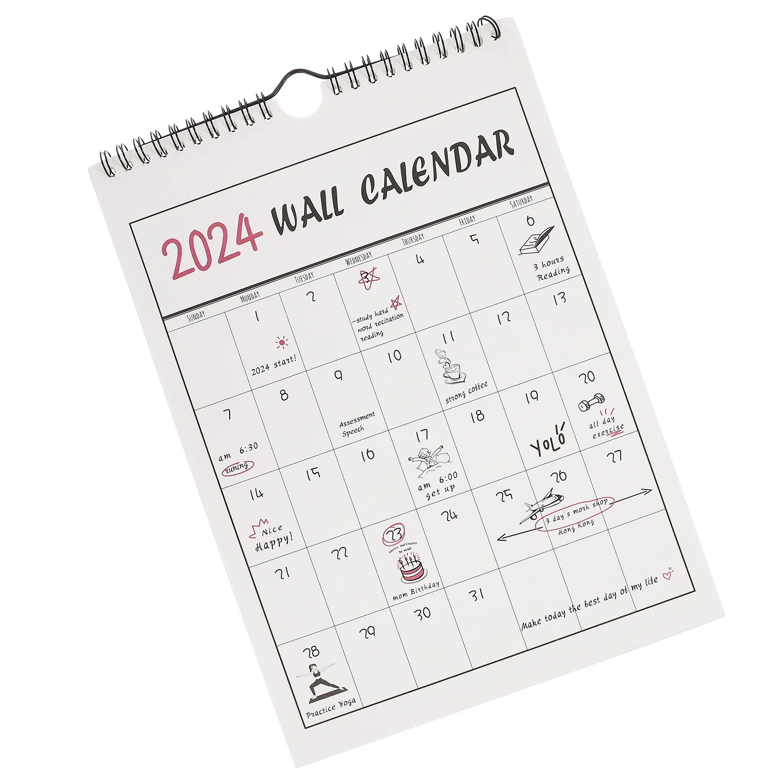 Календар за планиране, здрав Календар за обратно броене в стаята, ежедневно стенен календар домашни срещи, окачен за вашия офис, училище