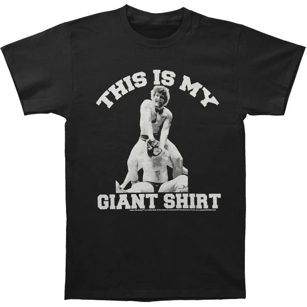 Мъжки t-shirt Andre The Giant Death голям размер, черна