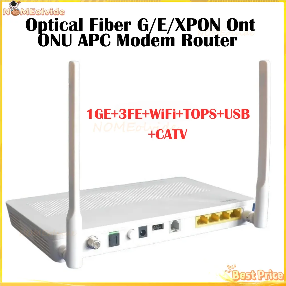 1-5 бр. EG8143A5/HG8247H5 G /E /XPON Ont ONU FTTH SC APC Модем-Рутер 1GE + 3FE + WiFi + TOPS + USB + CATV с английски софтуер