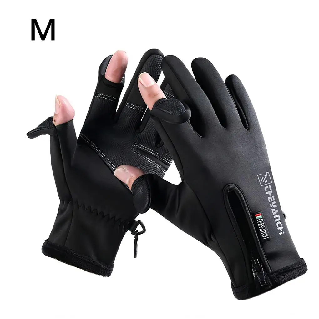 1 Чифт рибарски ръкавици, топло за ръце, плюшени ръкавици, предпазни средства, не са хлъзгави