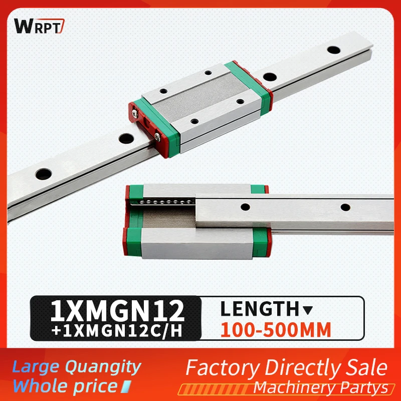 12 мм Линейна употреба MGN12 100 150 200 250 300 350 400 450 500 мм на линеен релса + MGN12H или MGN12C блок на 3D принтер с ЦПУ