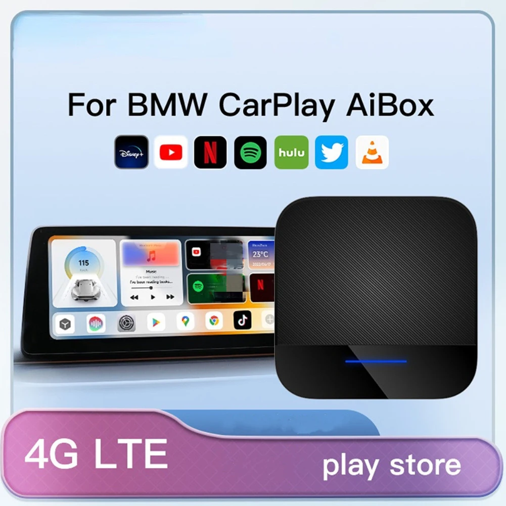 1x Wireless Carplay Ai Box Подходящи за BMW 2019-по-късна версия с 8-ядрен процесор За безжични системи AN 10-CarPlay И Wireless-ANAuto