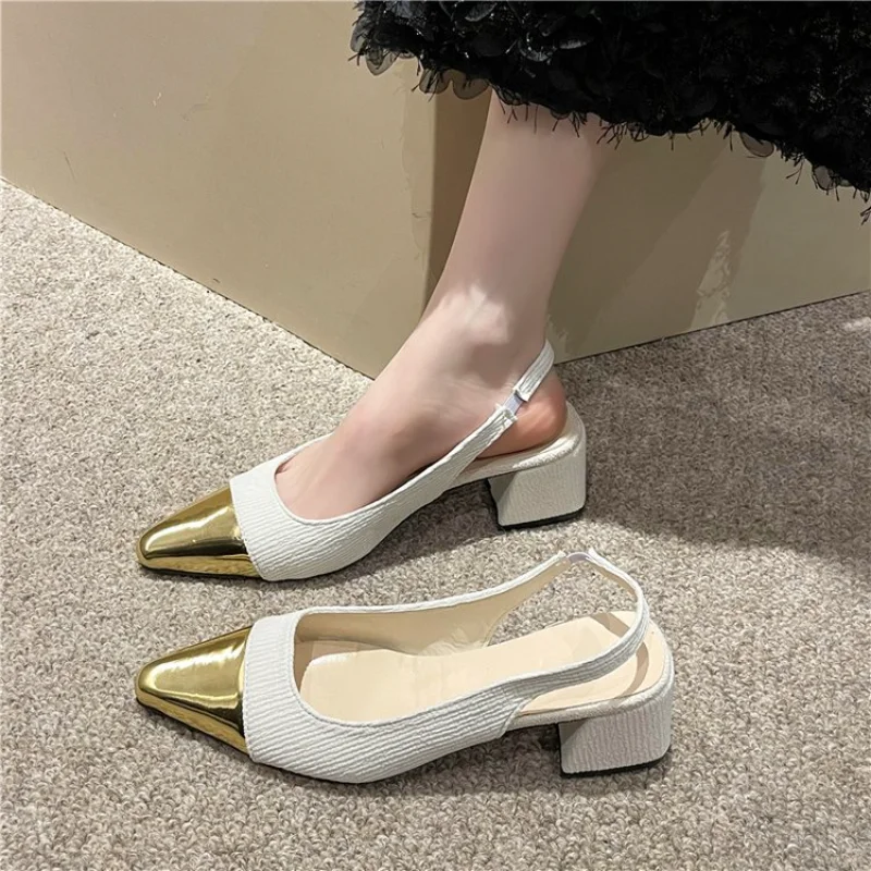 2023 Гореща разпродажба на дамски обувки-лодочек с малките пръсти, продадени като топъл обикновен женски обувки с остри пръсти, модни дамски обувки