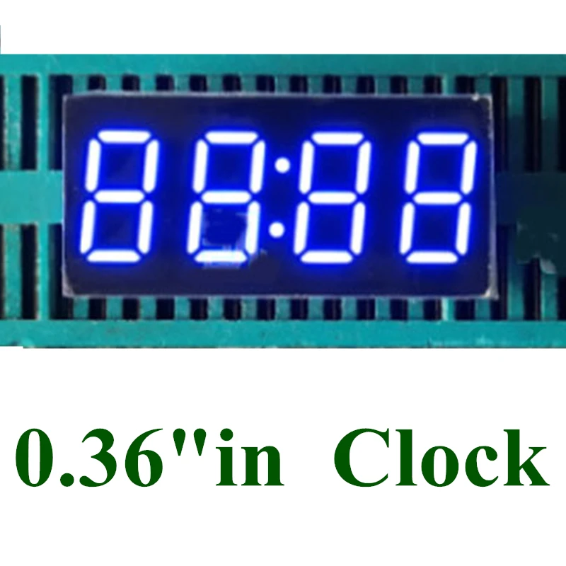 20PCS 0,36-инчов 7-сегментени 4-цифрени супер сини часовник с led екран, време 0,36 