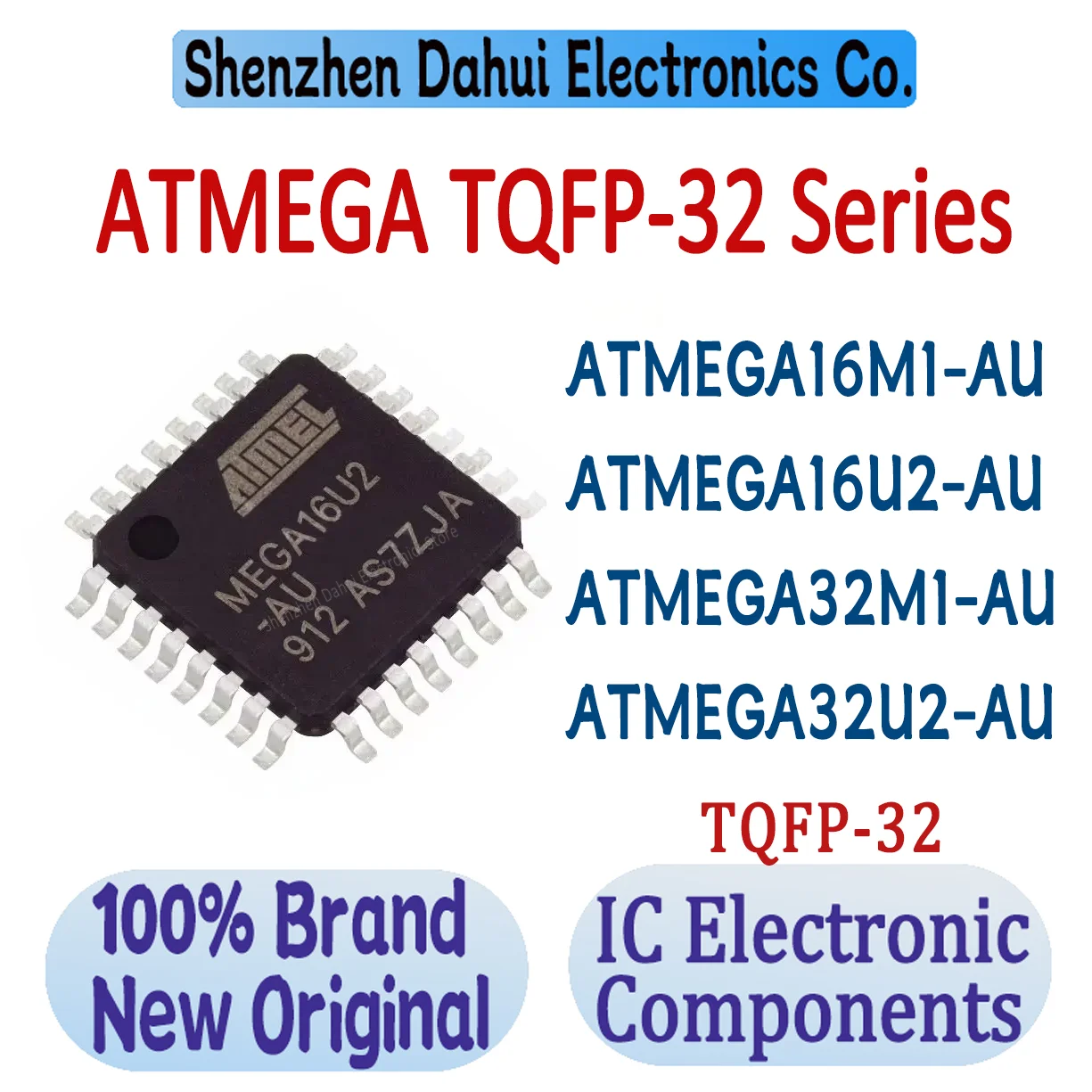 ATMEGA16M1-чип ATMEGA16U2-чип ATMEGA32M1-чип ATMEGA32U2-чип ATMEGA16 ATMEGA32 ATMEGA IC TQFP-32 в наличност на склад, 100% нов произход