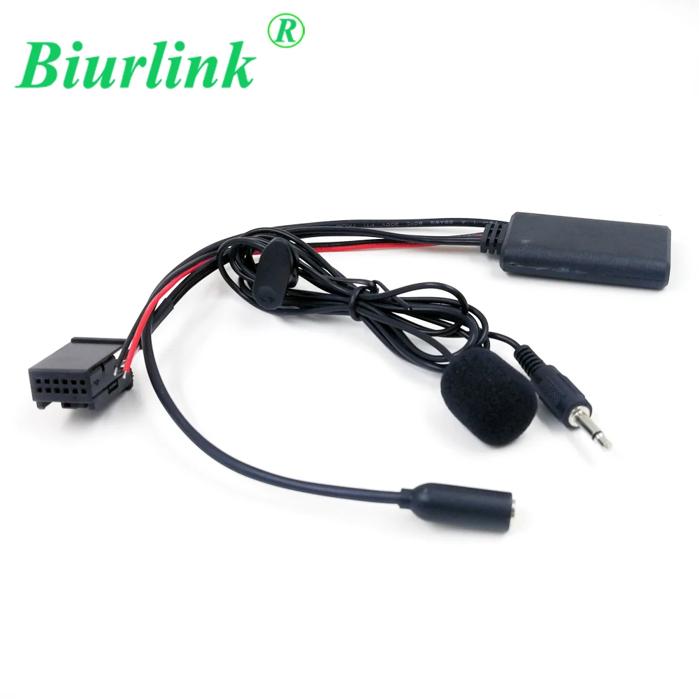 Biurlink 3,5 ММ Подвижна Bluetooth 5,0 Микрофон, Музикален Аудио Кабел-Адаптер AUX IN за Opel CD70 NAVI DVD90 NAVI CD30 MP3 CDC40