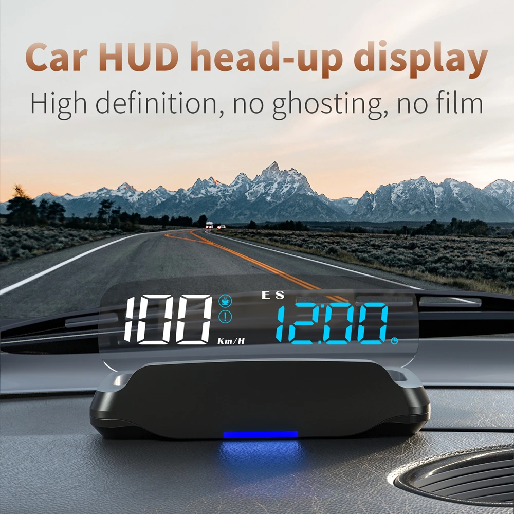 GPS HUD C7 Автопроектор Hud Компас е Навигационен GPS Eobd измерване на Скоростта Централен дисплей Електроника За всички автомобили