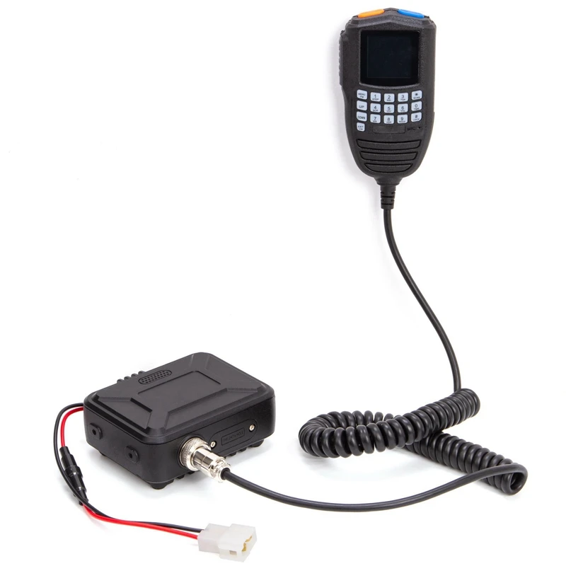KT-WP12 Мини Автомобилна Радиостанция VHF UHF двойна лента Ръчен Микрофон, Дисплей И Кодиращо Управление, Мини-Мобилно Радио за Еднократна Употреба
