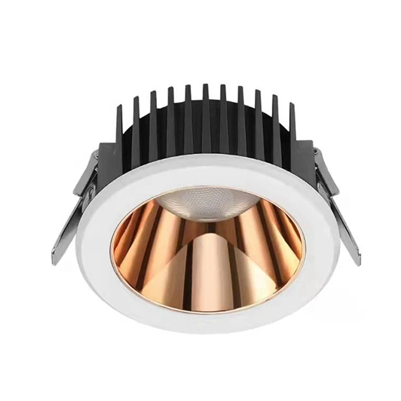 Led рефлектор с антирефлексно покритие, тесен вграден ултра-тънък led лампа COB мощност 12 W за осветление трапезария, коридор и стая