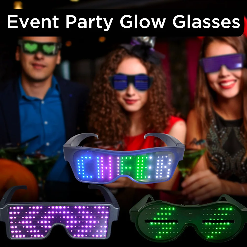 Led светещи очила с акумулаторни батерии 180 mah, 8 модели на Супер ярки мигащи точки за концерт на атмосферата на Едро