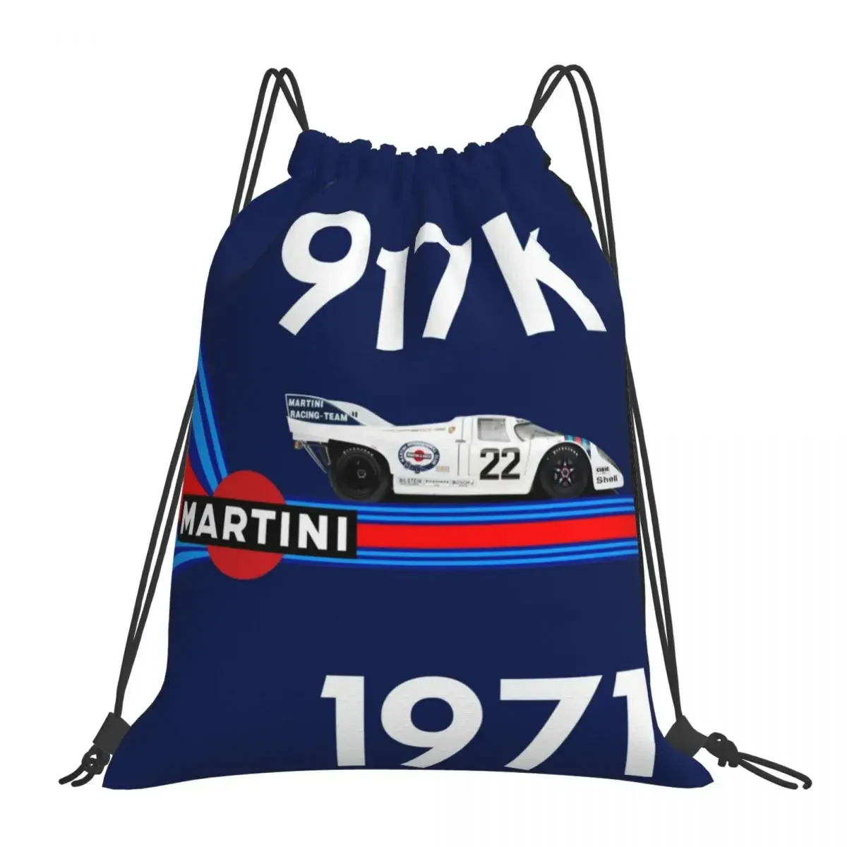 Martini Racing 917K 1971 Раници за Преносими Чанти От съвсем малък Дантела Комплект Покет Чанта За Съхранение на Книжарници Чанти За Мъже И Жени Училище