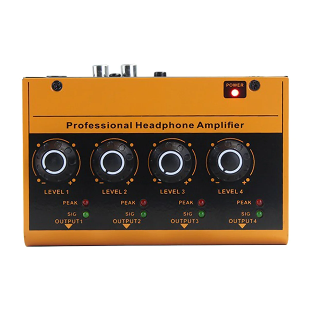 PH400 RGB Професионален 4-лентов Усилвател за слушалки, Мониторинг, дистрибутор, звукозаписно Студио, Аудиоусилитель -Штепсельная вилица САЩ
