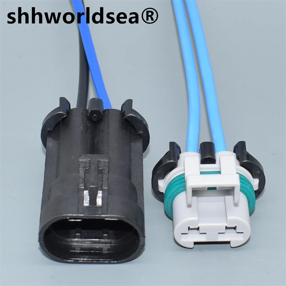 shhworldsea 2.8 мм 2pin за Ford включете вентилатора д-включете вентилатора, включете фаровете конектор на помпата за захранване теглене на кабели 15363993 15363990