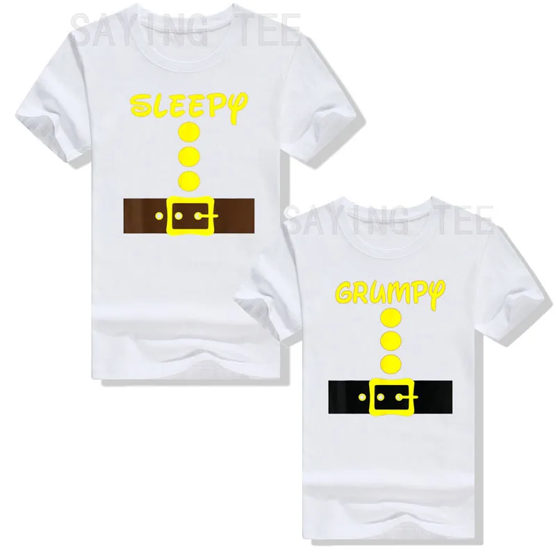 Sleepy Grumpy Dwarf Лесно Хелоуин Group Джудже, Подходящ За Мъже И Жени Костюм и Тениска С Надпис 
