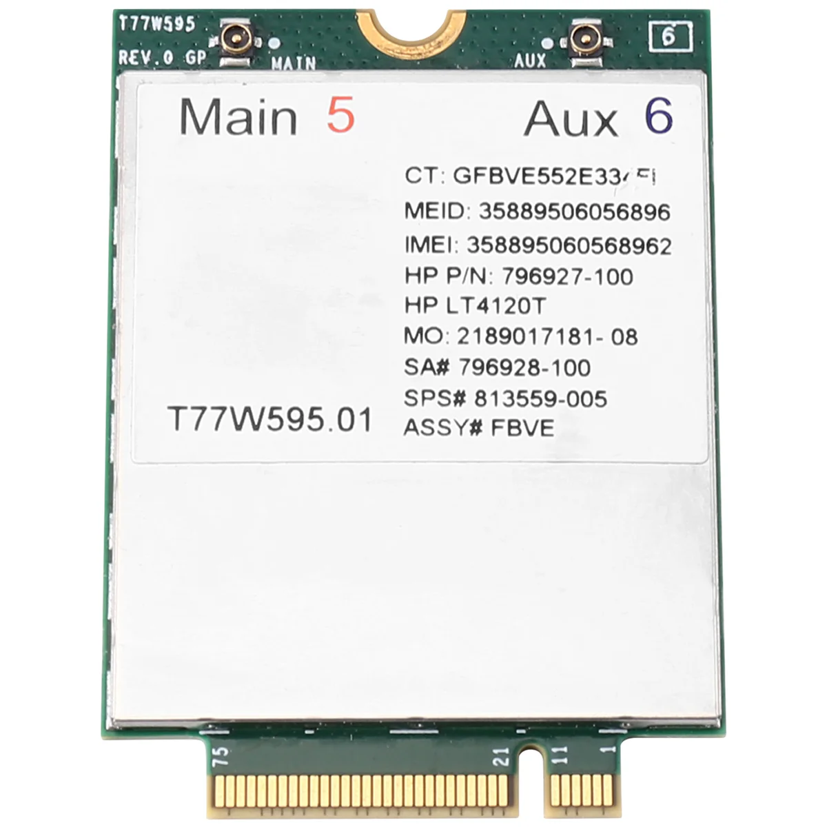 T77W595 Модул карта на 4G LTE LT4120 796928-001 MDM9625 за HP Probook/EliteBook 820 840 850 G2 G3 Модул 4G Мрежова карта