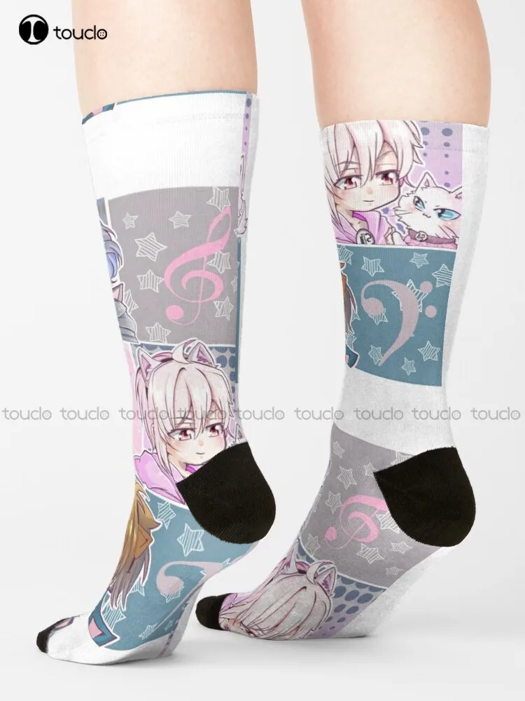 Trinnyar! Чорапи Мъжки Забавни Чорапи на персонален Подарък с дигитален Печат 360 ° Harajuku Унисекс За възрастни, юноши и младежи Цветни Чорапи
