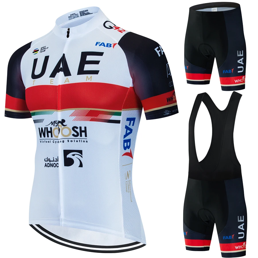 UAE Cycling Man Мъжки панталони Гел спортни дрехи Велоодежда Шорти Комплекти Джърси Летен комплект 2024 Блуза, Риза Планинско колоездене Лигавник Мъжки костюм