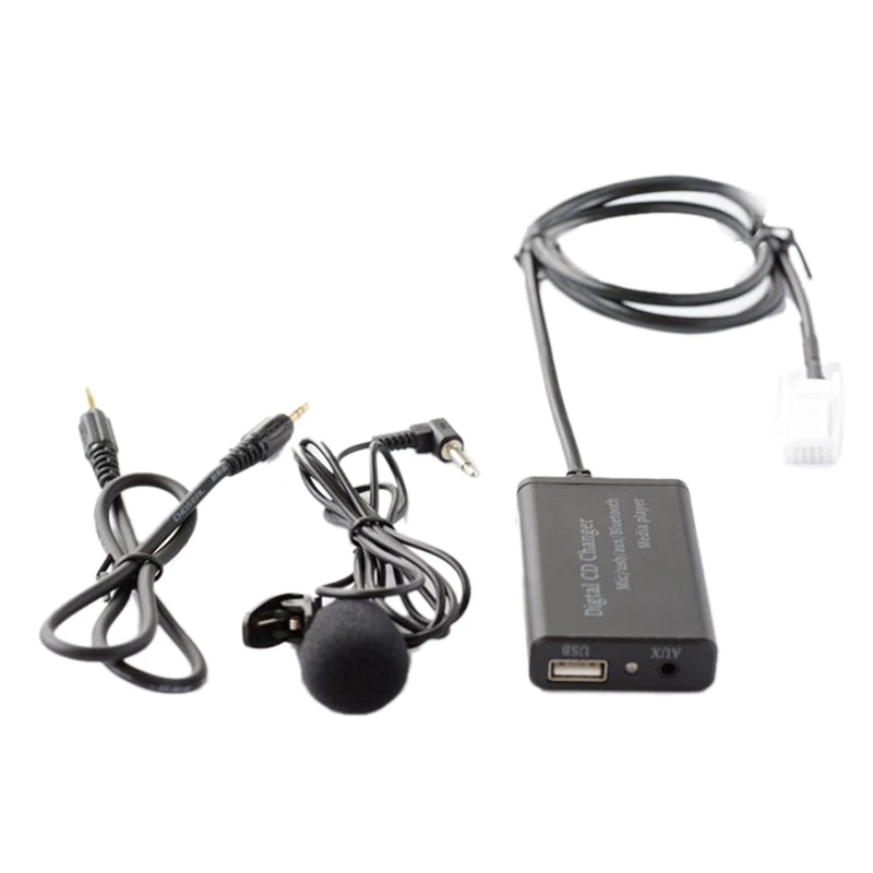 USB AUX Bluetooth Автомобилен Цифров Музикален CD-Чейнджър Адаптер За Toyota (6 + 6) Pin Camry, Corolla, Yaris RAV4