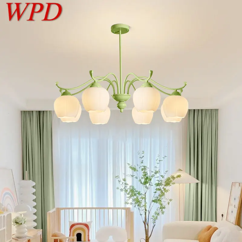 WPD Модерни полилеи вентилатори, креативен интериор, led окачен лампа за дома, спални