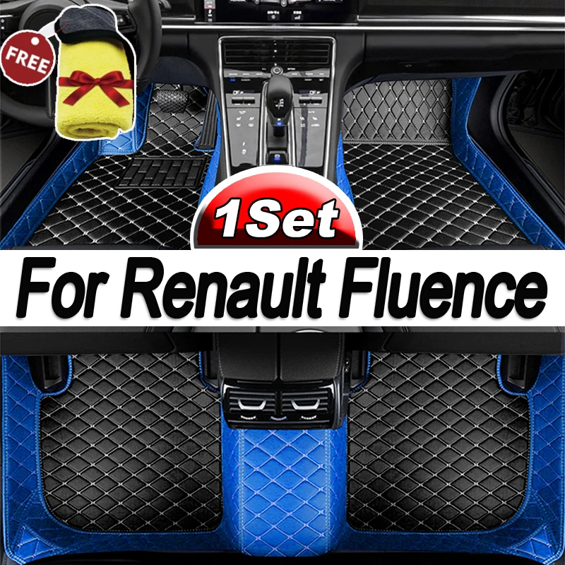 Автомобилни стелки за Renault Fluence 2011 2012 2013 2014 2015 2016 2017, Обичай автоматично накладки за краката, автомобилни килими, аксесоари