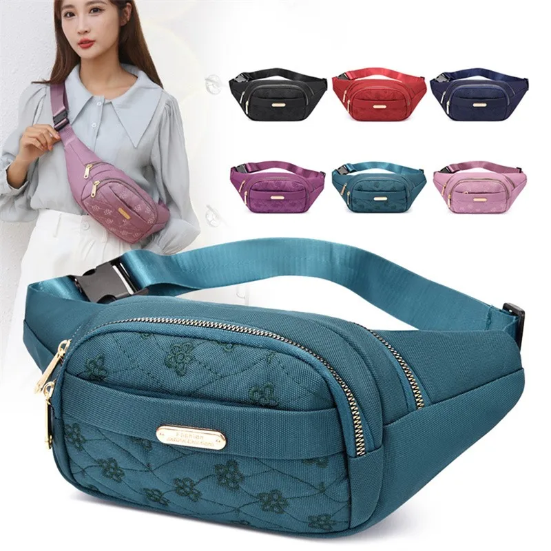 Брандираната поясная чанта за жени, дамски поясная чанта в корейски стил, Оксфорд поясная чанта, дамска чанта-банан, ежедневна пътна чанта за рамо