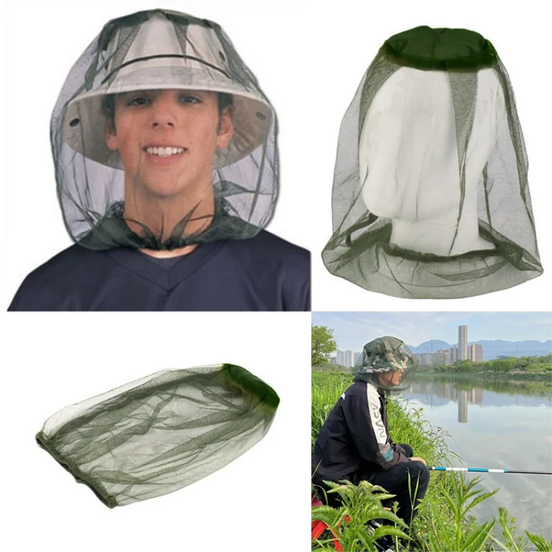 Външна маска за лице, шапка, текстилен калъф, калъф от комари, heating, mosquito net, пътни дишащи меш покривала за главата, рибарски шапки