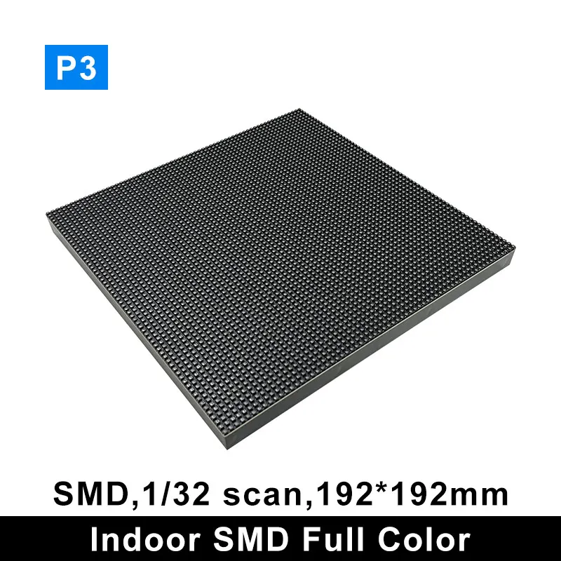 Вътрешен пълноцветен светодиоден модул панела на дисплея P3 LED Screen RGB SMD 192x192 мм 1/32 сканиране