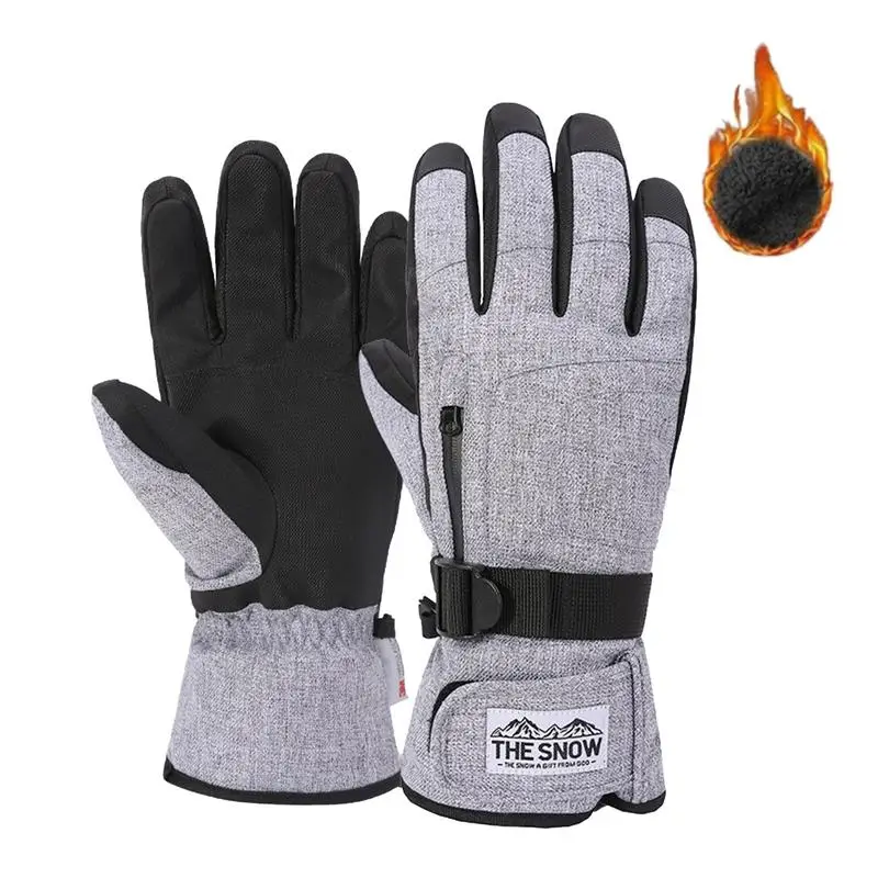 Дамски зимни ръкавици с топъл, изолиран ръкавици за сензорен екран, висока гъвкавост, топло зимно облекло за сноуборд, ски, колоездене С