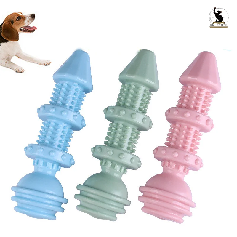 Дъвченето играчка Rocket за домашни любимци Puppy Dog Ivan Teeth Bite Интерактивно обучение за кучета за почистване на зъбите Стоки за домашни любимци