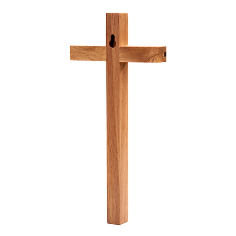 Дървени ръчна изработка на кръст за Декорация на Христос, с монтиран на стената масичка за кръст за домашно олтара на Параклис на църковен декор Кристиан подарък