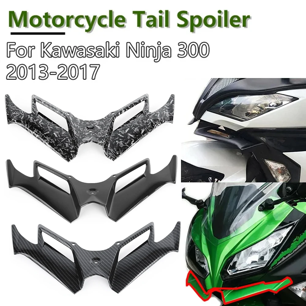 За Kawasaki Ninja 300 250 2013-2017 Преден Обтекател Крилца Пневматичен Заден Спойлер Протектор NINJA300/250 Аксесоари За мотоциклети