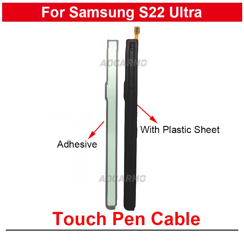 За Samsung Galaxy S22 Ultra S Сензорна писалка Гъвкав кабел Безжична индукционная макара Сензор с пластмасов лист и адгезивом