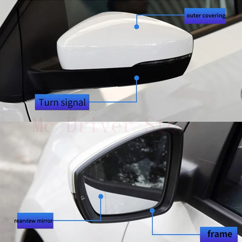 За Volkswagen VW New Polo 2014 2015 2016 2017 2018, Капак, огледала за обратно виждане, рамка на корпуса на огледалото за обратно виждане, автомобилни аксесоари