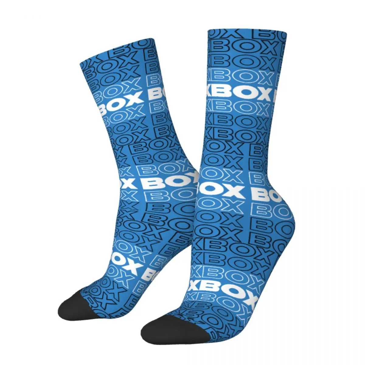 Забавен Луд Чорап за Мъже Box Box Box F1 Выцветший Текст Хип-Хоп Harajuku Формула 1 Честит Модел С Принтом За Момчета Экипажный Чорап Случайни Подарък