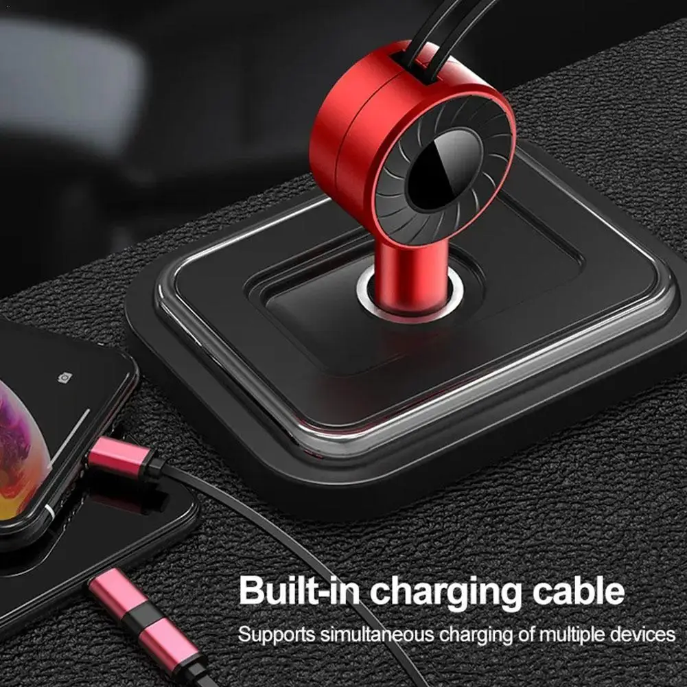 Зарядно устройство 3 В 1, USB-кабел, выдвижное зарядно за кола за телефон, захранващ адаптер, USB Type C, Micro USB за iPhone, телефон с Android