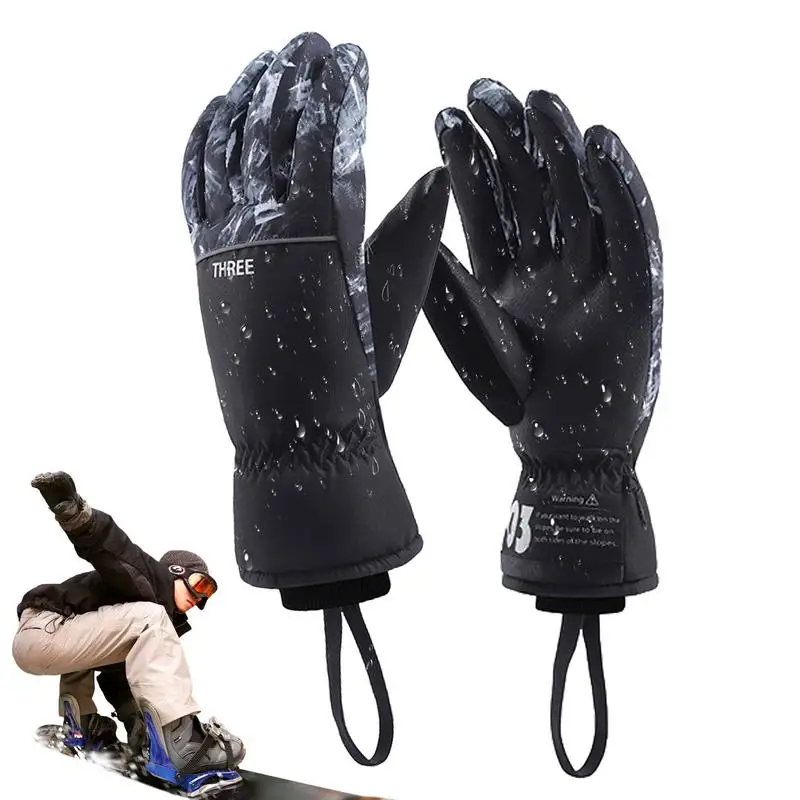 Зимни ръкавици Ръкавици за сензорен екран, Ветроупорен ръкавици за студено време, водоустойчиви топли ръкавици за сензорен екран за лов, туризъм, сноуборд