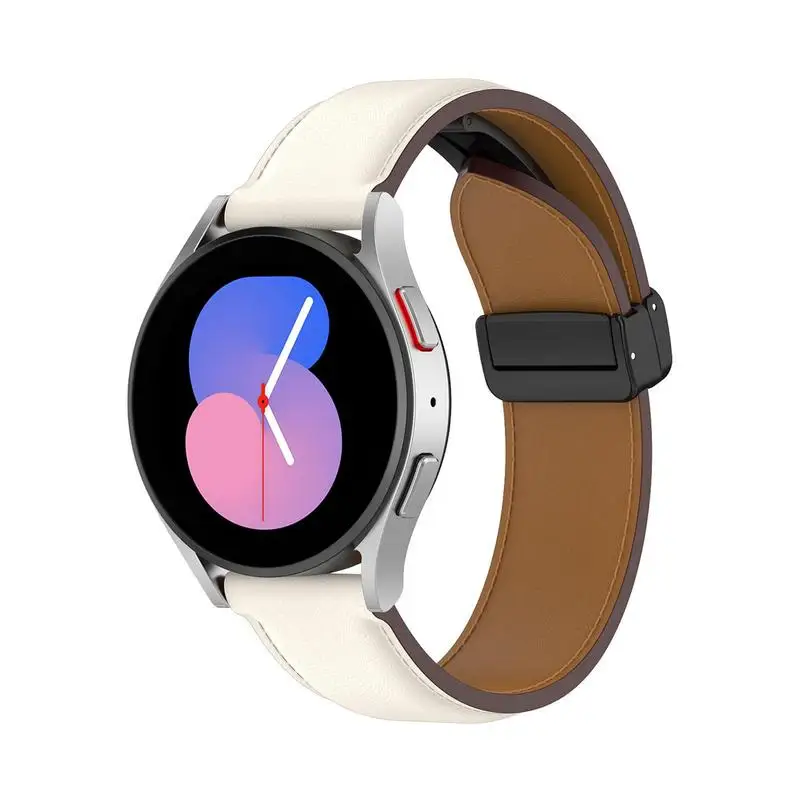 Каишка за часовник от естествена кожа За Samsung Galaxy Watch 6 Band 20 мм и Каишка за Часовник Galaxy Watch 6 Класически Гривни За Часовници