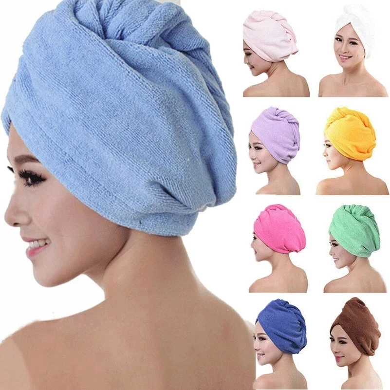 Купальное кърпа Rapid, Бързосъхнеща шапка за коса, впитывающее кърпа, шапка-тюрбан, мека шапка за душ