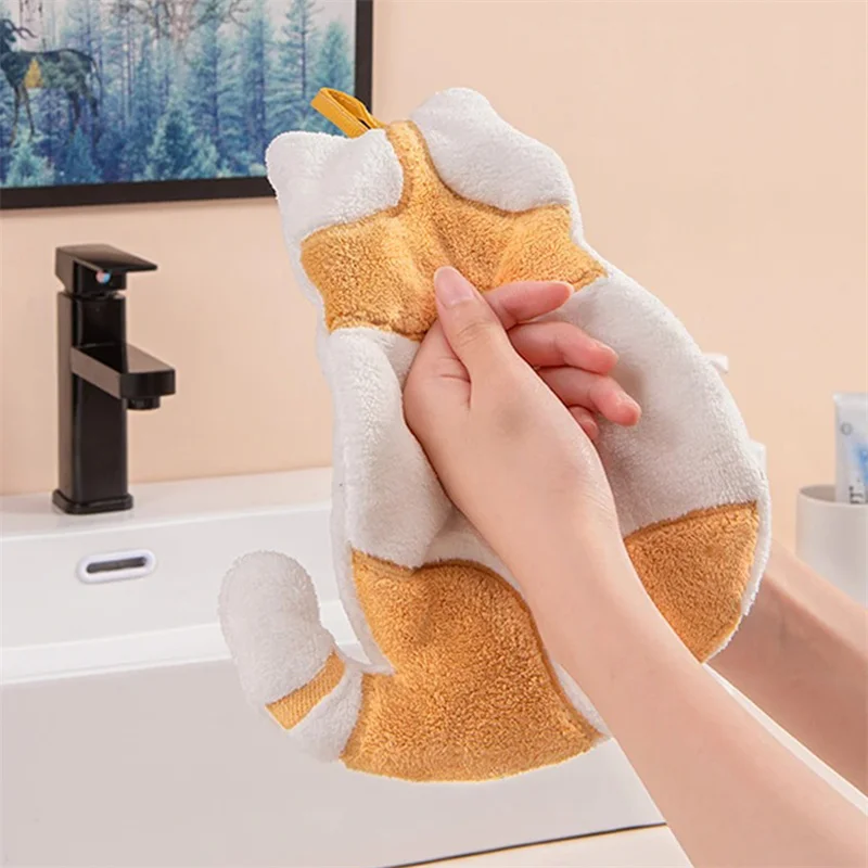 Кърпа за ръце с сладък котка за детето си, супервпитывающее кухненски кърпи от микрофибър, висока ефективност кърпа за почистване на съдове, Кухненски инструменти
