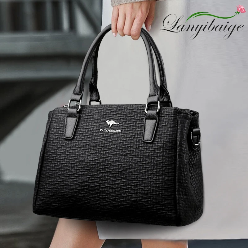 Луксозна ежедневни дамски чанта-тоут от висококачествена естествена кожа, дамски чанти за ръце за жени 2023, чанта през рамо, големи чанти през рамо, основните чанта