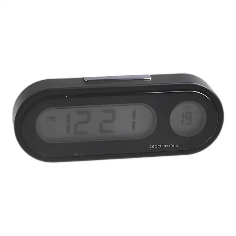 Мини електронни автомобилни часовници Time Watch Авточасы Нажежен термометър Цифров дисплей с LCD подсветка Универсален автомобилен аксесоар 