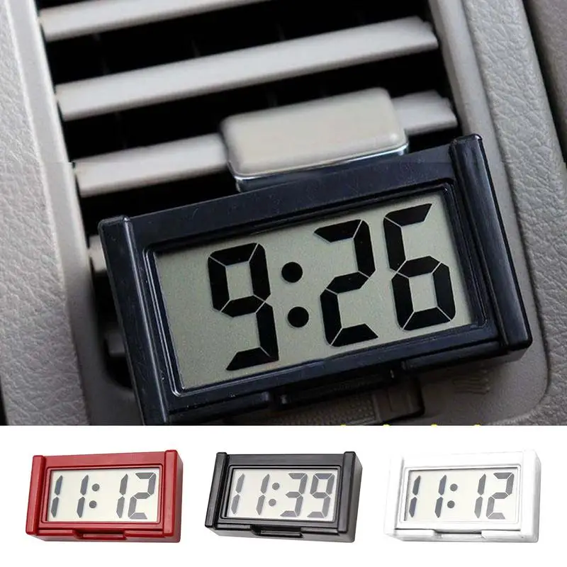 Мини цифров часовник с температури и влажност, цифров часовник с голям екран за кола, преносими настолни часовници, led часовници на батерии