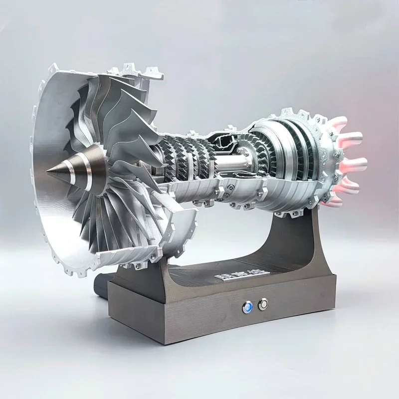 Модел мини-авиационен двигател от материал PETG, турбовентиляторный двигател, бутик подвижни играчки за научен опит 