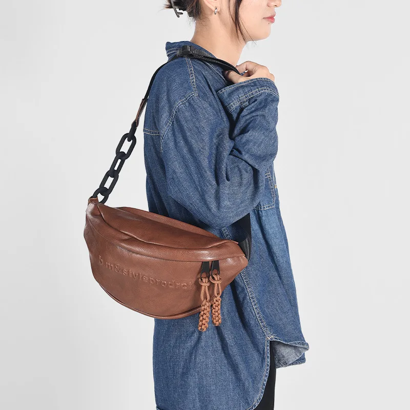 Модерен дамски поясная чанта, поясная чанта, чанта през рамо за телефон с голям капацитет, женски отличителни чанти, кожени дамски поясная чанта, поясная чанта