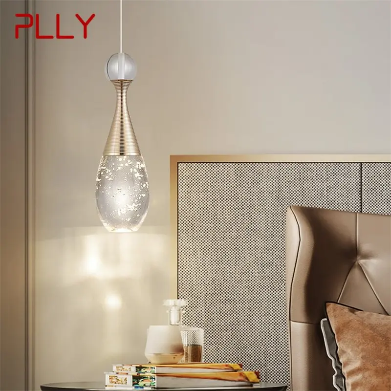 Модерен окачен лампа креативна кристален полилей led осветителни тела за спални и столова