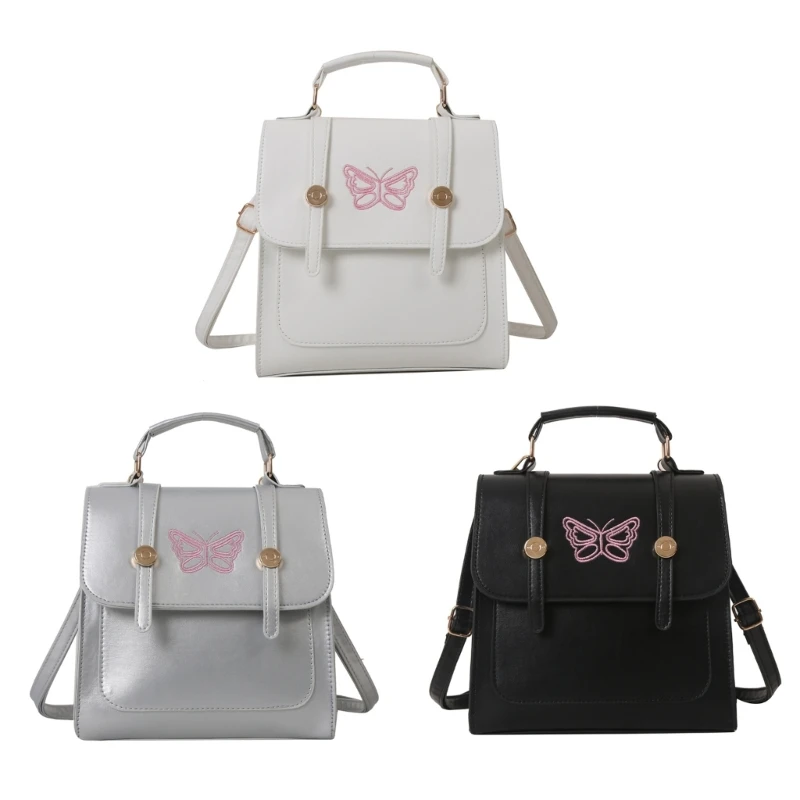 Модерен раница, студентски, училищни чанти, бродерия ButterflyDesign, пътна чанта, Дамски училищна чанта за момичета, раница за колеж, Раница
