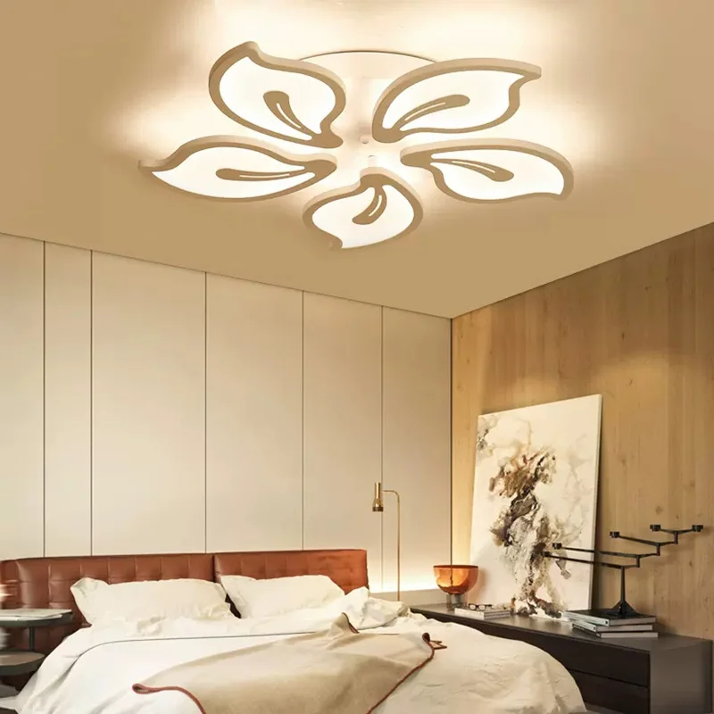 Модерна led таванна лампа за вътрешно осветление, полилеи Вентилатори за хол, спалня, Бяла лампа, осветителни Тела за украса на дома